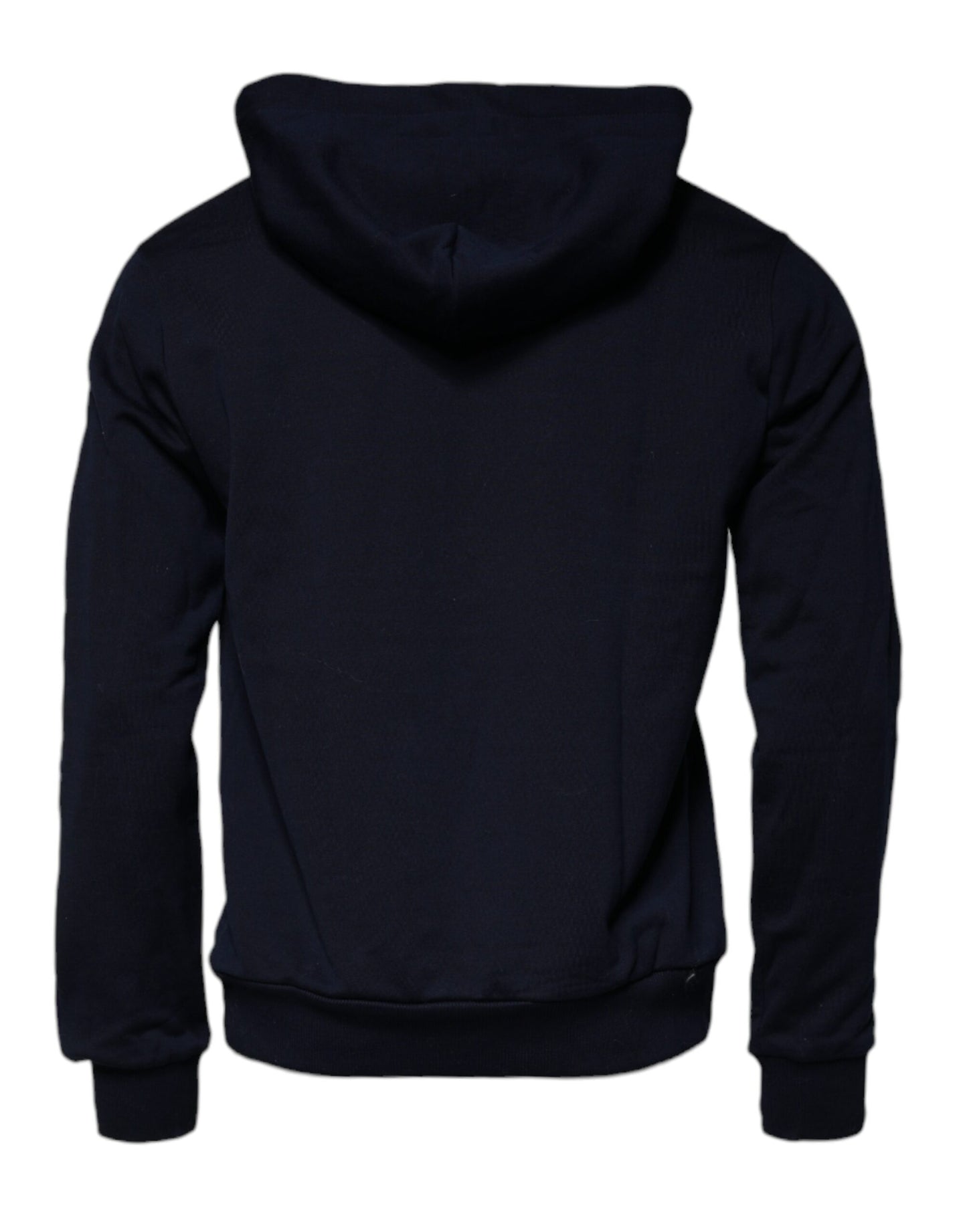 Dolce &amp; Gabbana Blaues Sweatshirt mit Kapuze aus Baumwolle mit Krone