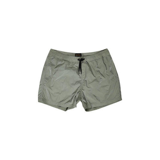 Refrigiwear Grüne Nylon-Badeshorts
