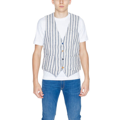 Gianni Lupo Beige Baumwollweste