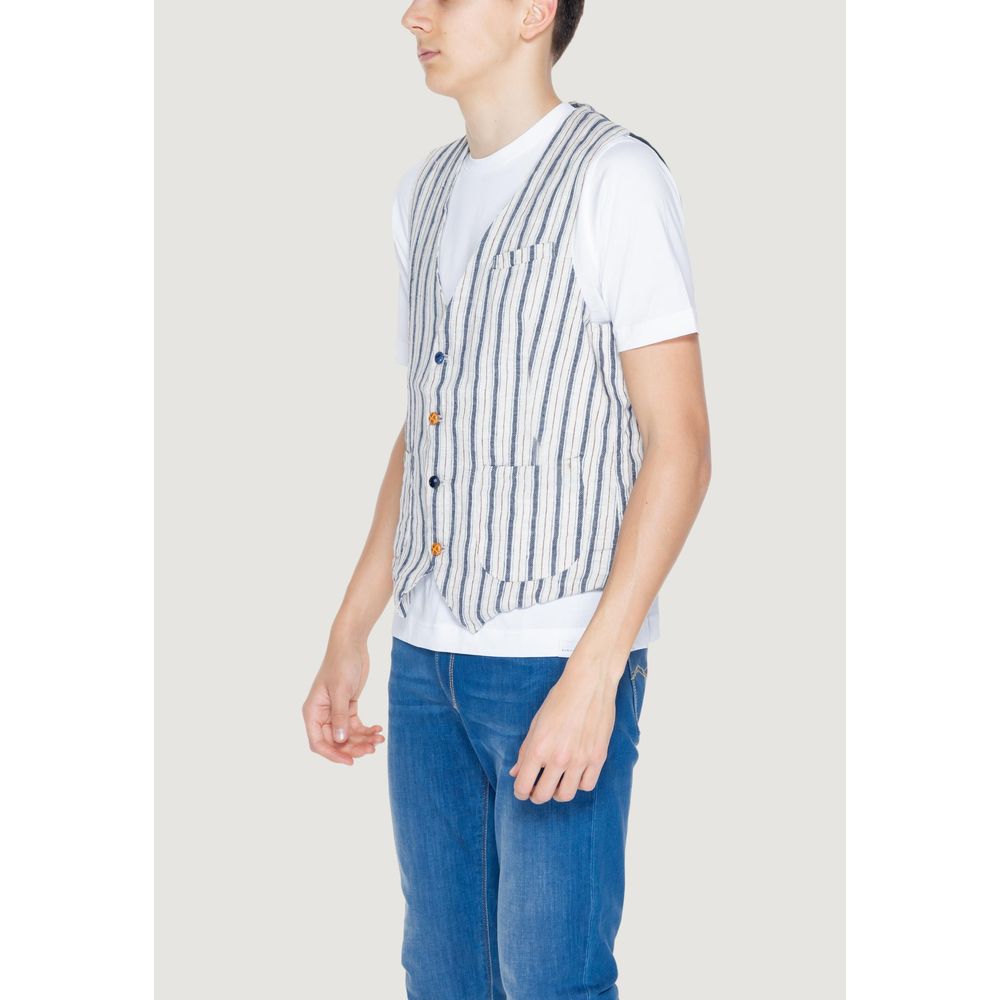 Gianni Lupo Beige Baumwollweste