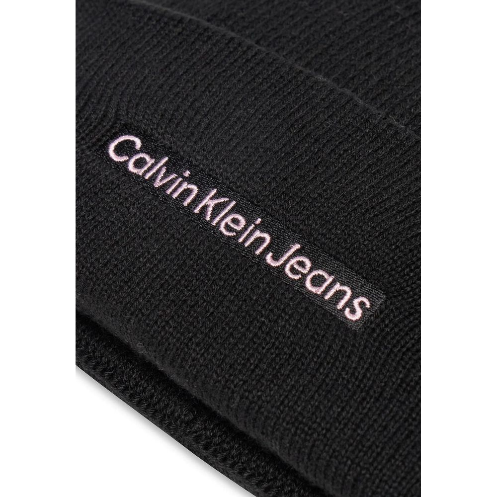 Calvin Klein Jeans Schwarze Baumwollkappe (Baseballkappe)