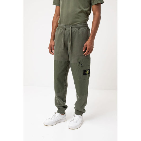 Stone Island Grüne Trainingshose aus Baumwolle für Herren