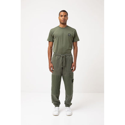 Stone Island Grüne Trainingshose aus Baumwolle für Herren