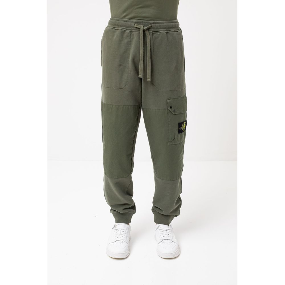 Stone Island Grüne Trainingshose aus Baumwolle für Herren