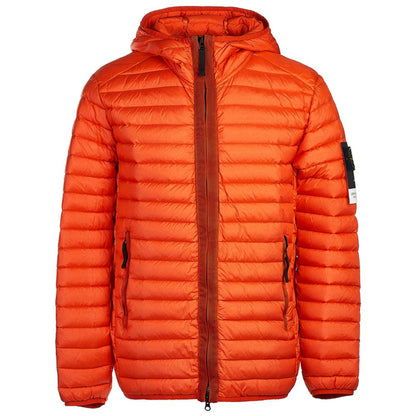Stone Island Orange Nylon Men Jacket