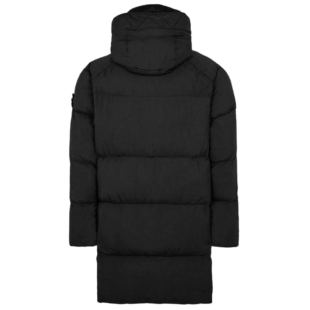 Stone Island Schwarze Nylonjacke für Herren