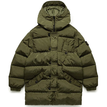 Stone Island – Grüner Nylonparka für Herren
