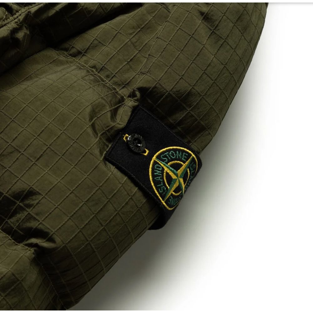 Stone Island – Grüner Nylonparka für Herren