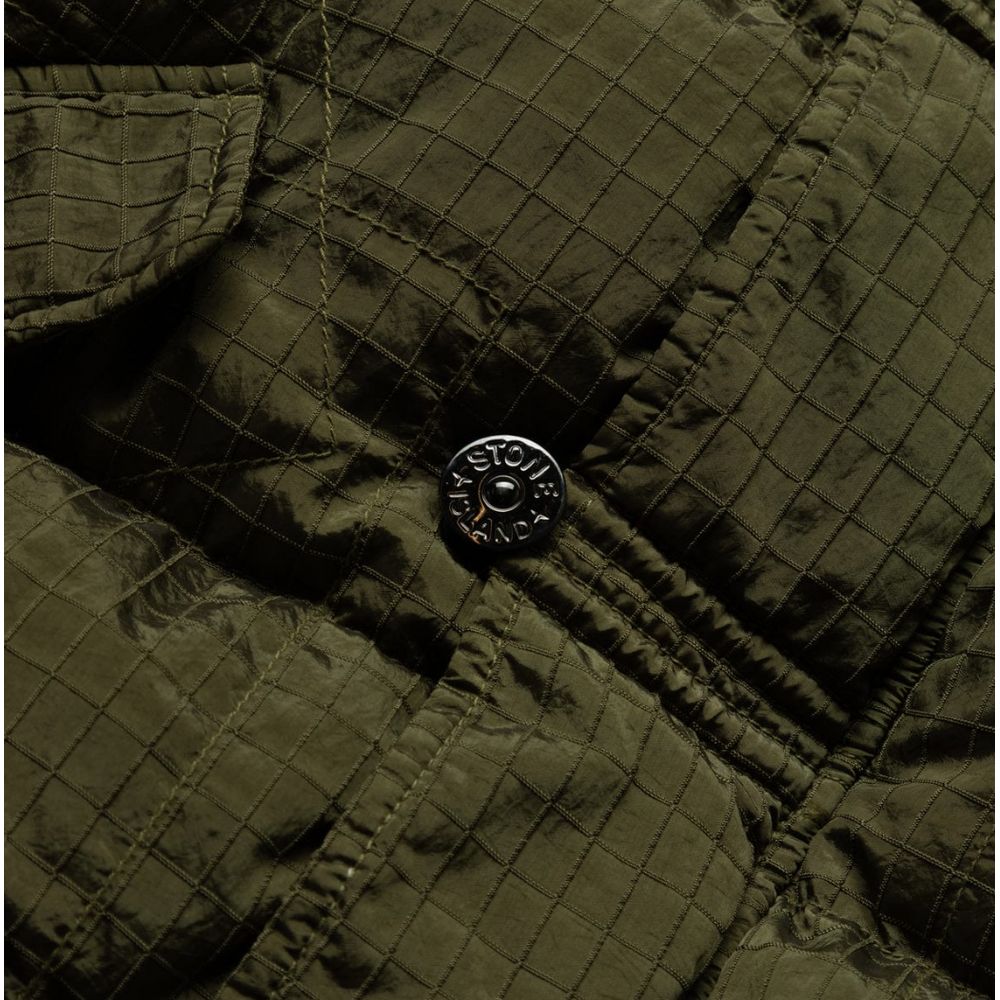 Stone Island – Grüner Nylonparka für Herren