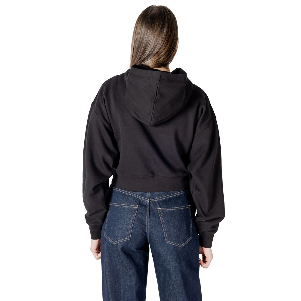 Calvin Klein Jeans – Schwarzer Kapuzenpullover aus Baumwolle