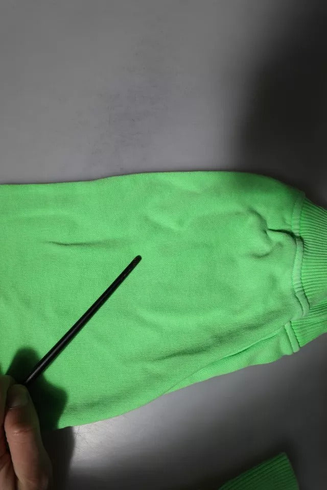 Dolce &amp; Gabbana Grüner Logo Kapuzenpullover Sweatshirt Pullover