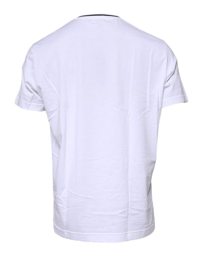 Dolce &amp; Gabbana – Weißes T-Shirt mit Herz-Jesu-Print