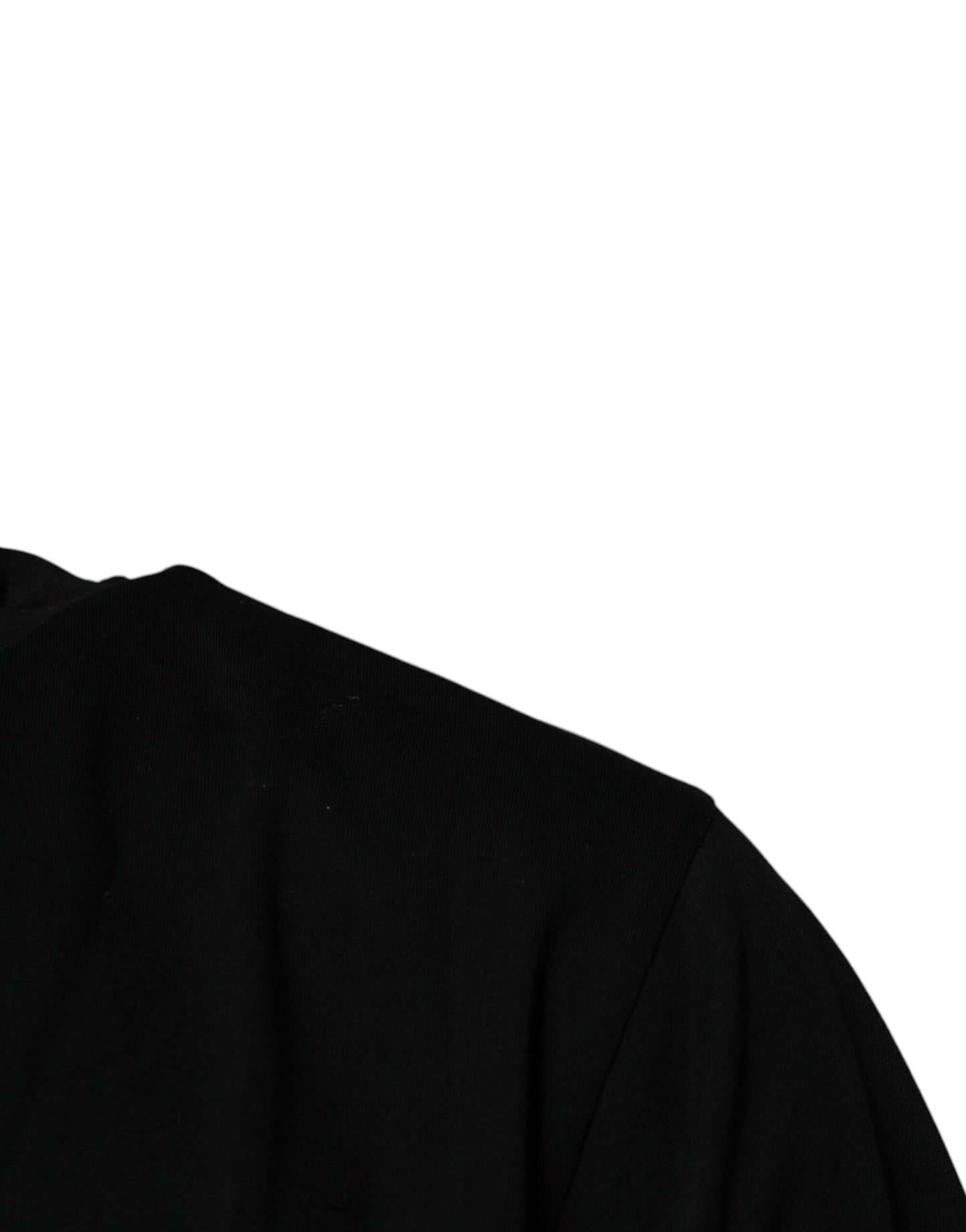 Dolce &amp; Gabbana Schwarzes Amore Leoparden-T-Shirt aus Baumwolle mit Rundhalsausschnitt