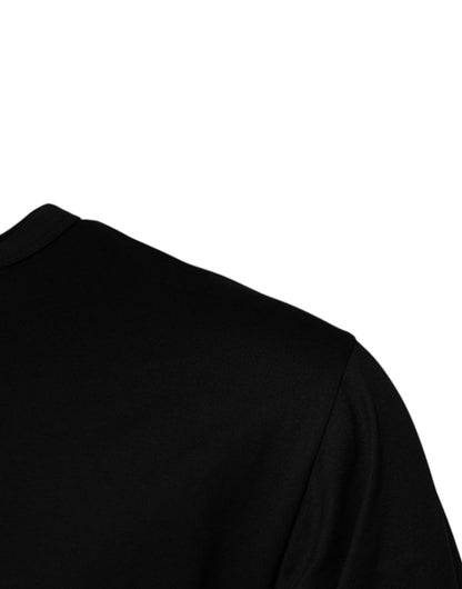 Dolce &amp; Gabbana – Schwarzes #DGMILLENNIALS-T-Shirt aus Baumwolle mit Rundhalsausschnitt