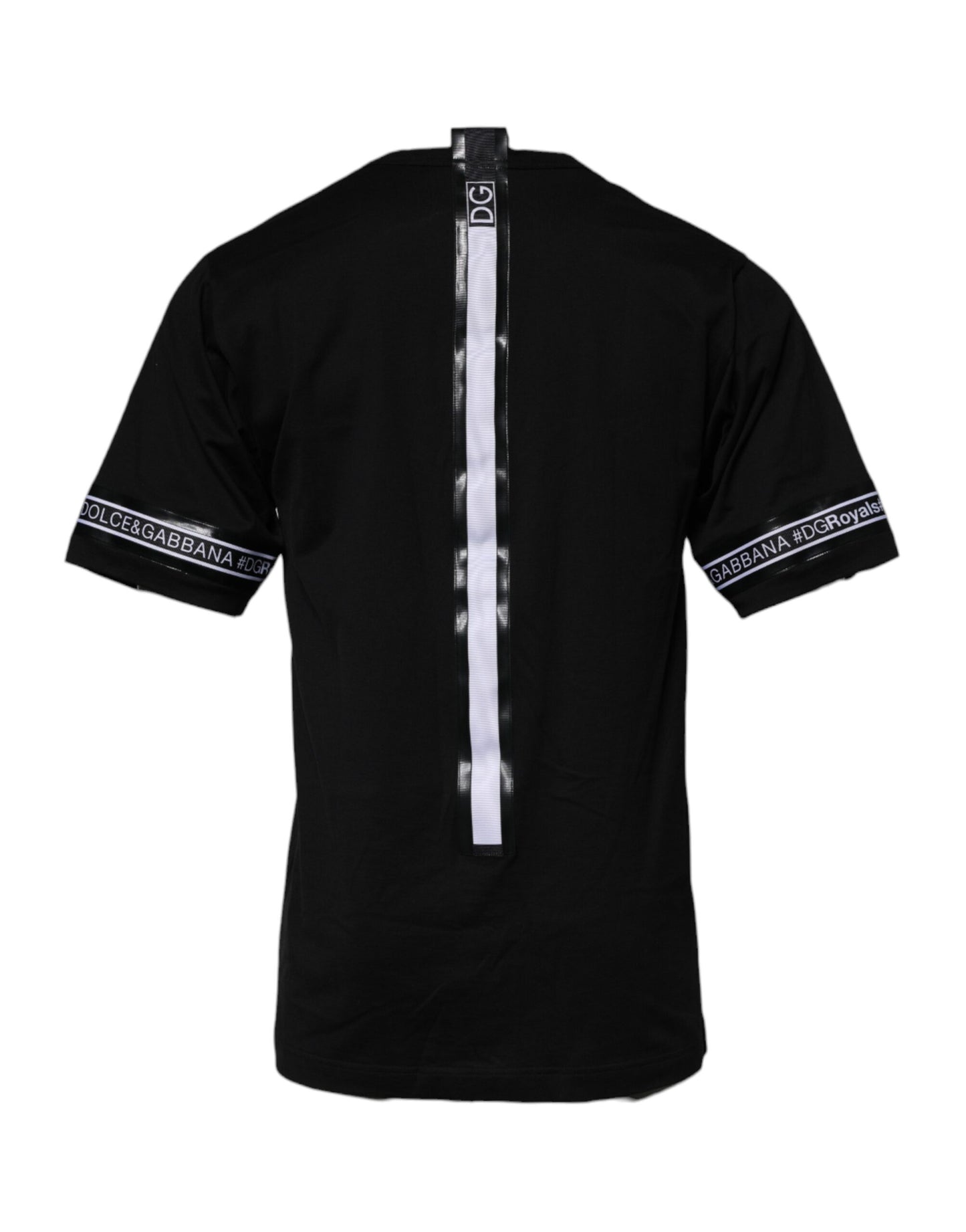 Dolce &amp; Gabbana – Schwarzes #DGMILLENNIALS-T-Shirt aus Baumwolle mit Rundhalsausschnitt