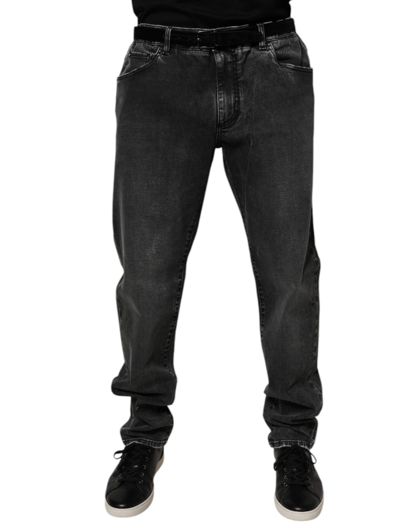 Dolce &amp; Gabbana Schwarze Skinny-Jeans aus Baumwollstretch für Herren