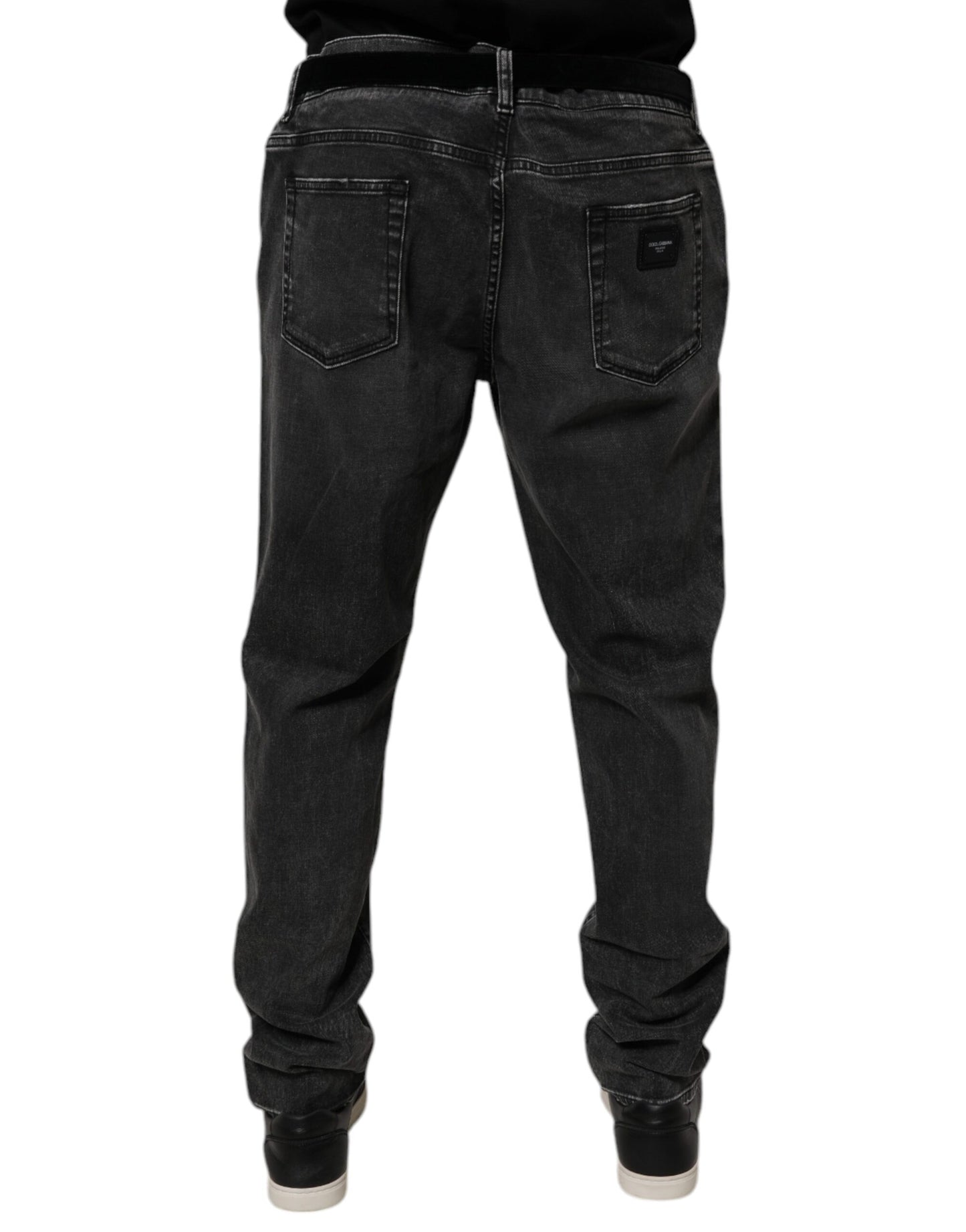 Dolce &amp; Gabbana Schwarze Skinny-Jeans aus Baumwollstretch für Herren