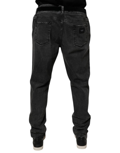 Dolce &amp; Gabbana Schwarze Skinny-Jeans aus Baumwollstretch für Herren