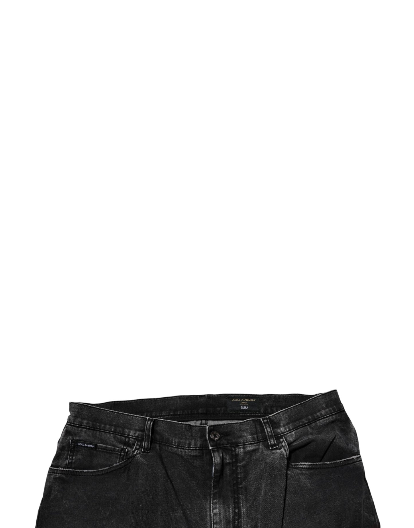 Dolce &amp; Gabbana Schwarze Skinny-Jeans aus Baumwollstretch für Herren