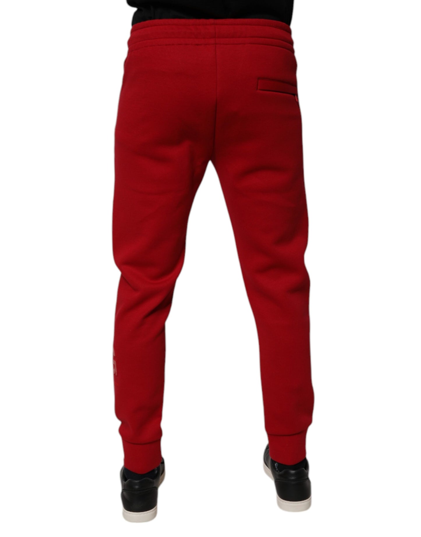Dolce &amp; Gabbana Rote Jogginghose aus Baumwolle