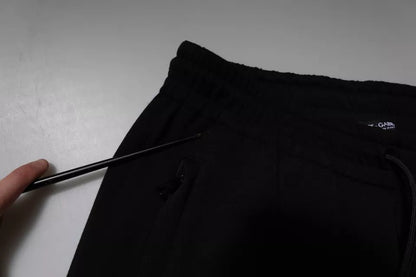 Dolce &amp; Gabbana – Schwarze Jogginghose aus Baumwolle