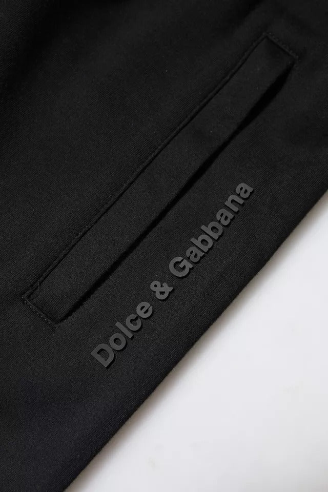 Dolce &amp; Gabbana – Schwarze Jogginghose aus Baumwolle