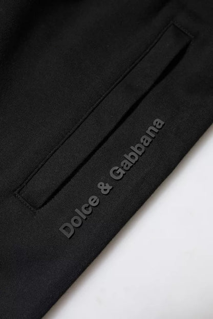 Dolce &amp; Gabbana – Schwarze Jogginghose aus Baumwolle