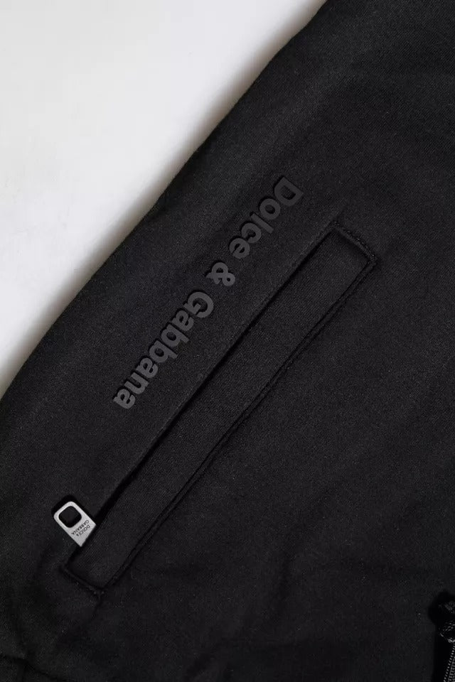 Dolce &amp; Gabbana – Schwarze Jogginghose aus Baumwolle