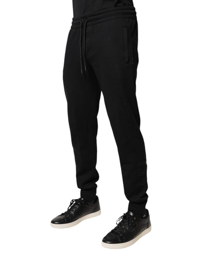Dolce &amp; Gabbana – Schwarze Jogginghose aus Baumwolle