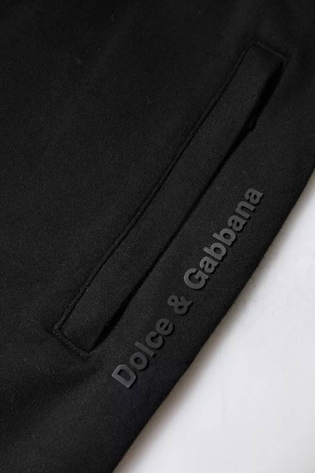 Dolce &amp; Gabbana – Schwarze Jogginghose aus Baumwolle