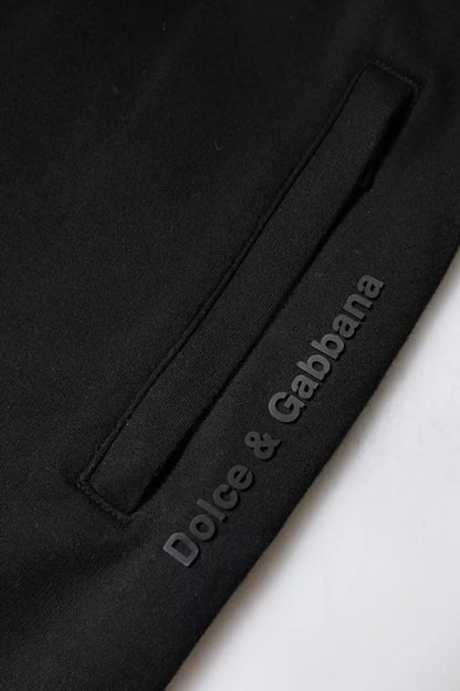 Dolce &amp; Gabbana – Schwarze Jogginghose aus Baumwolle