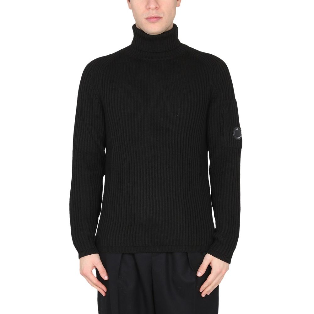 Schwarzer Wollpullover von CP Company