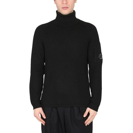 Schwarzer Wollpullover von CP Company