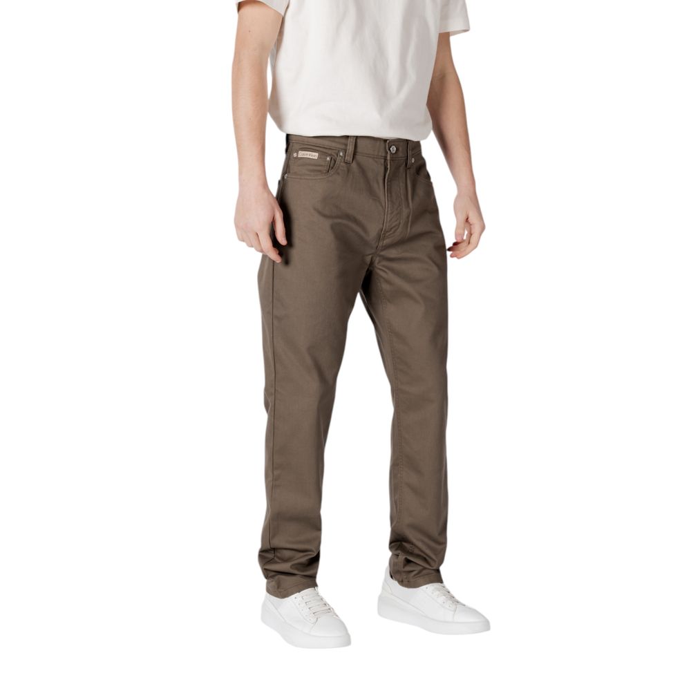 Calvin Klein Jeans – Grüne Baumwollhose