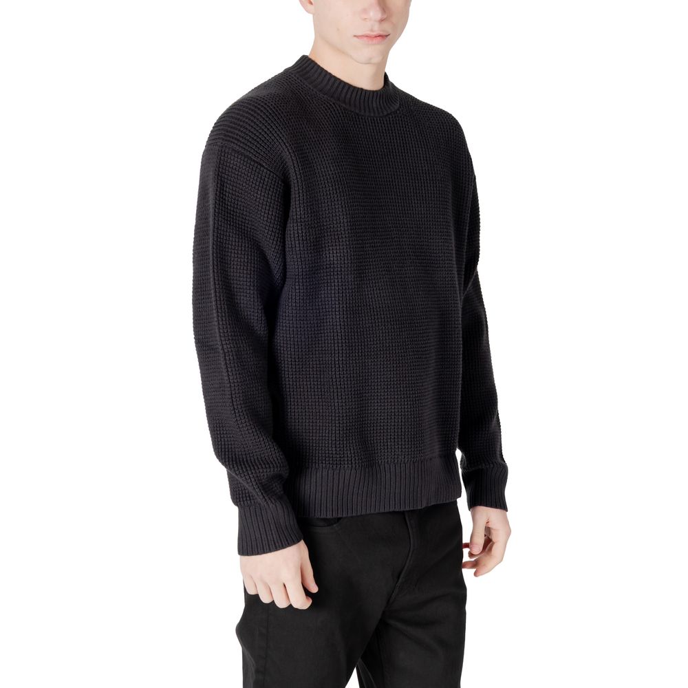 Calvin Klein Jeans – Schwarzer Pullover aus Bio-Baumwolle