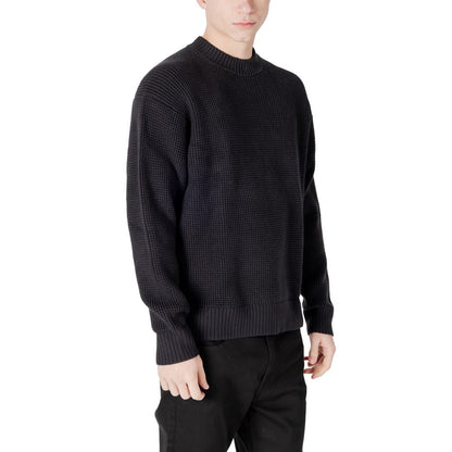 Calvin Klein Jeans – Schwarzer Pullover aus Bio-Baumwolle