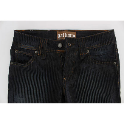 John Galliano Jeans und Hose aus blauer Baumwolle