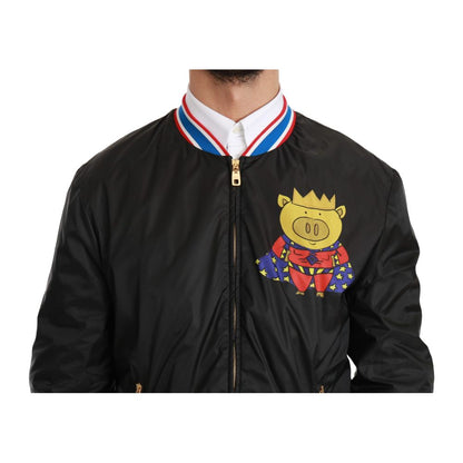 Dolce &amp; Gabbana Schwarze Stoffjacke
