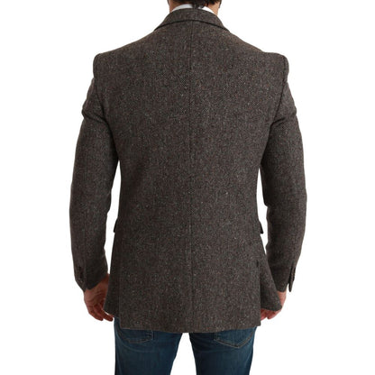 Dolce & Gabbana Brown Virgin Wool Blazer