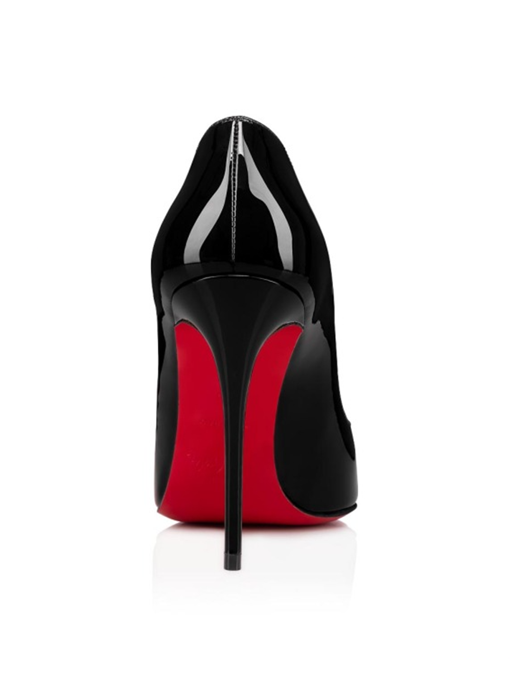 Christian Louboutin Hot Chick Pumps 100 aus schwarzem Lackleder