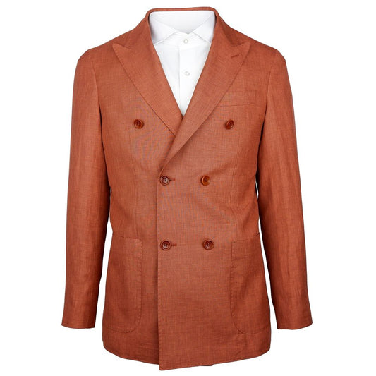Brauner Leinenblazer, Made in Italy
