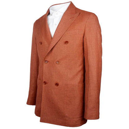 Brauner Leinenblazer, Made in Italy
