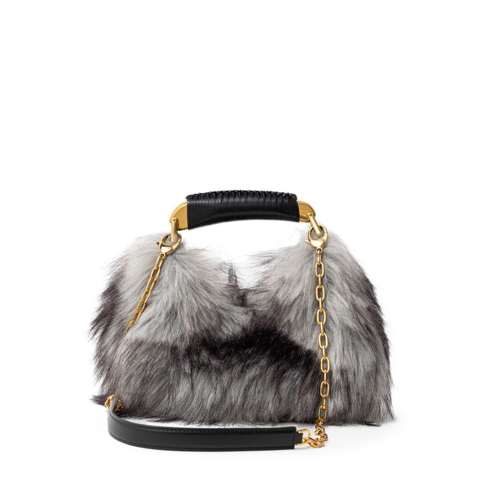 Tom Ford Graue Lederhandtasche