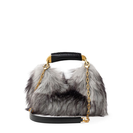 Tom Ford Graue Lederhandtasche