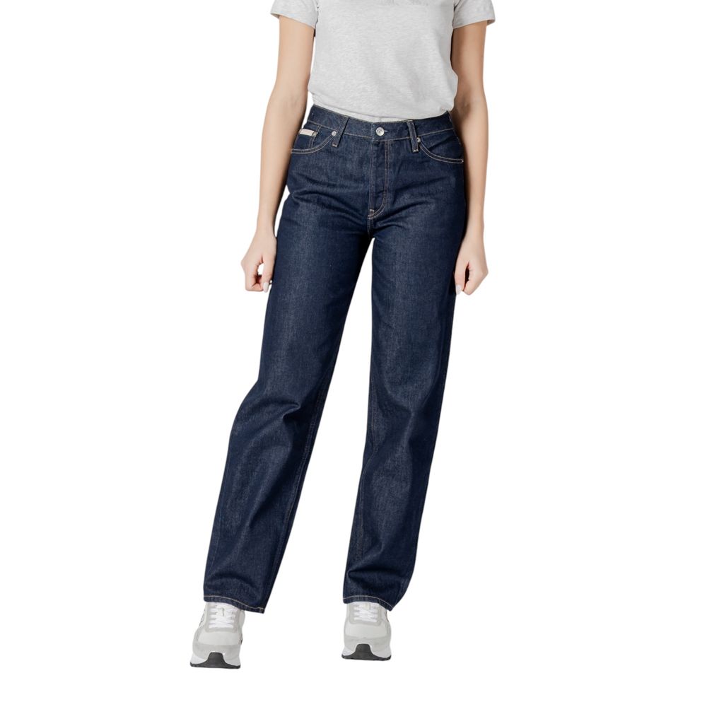Calvin Klein Jeans – Blaue Jeans aus Baumwolle mit entspannter Passform