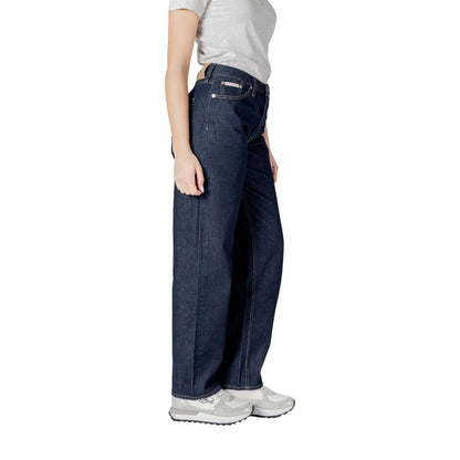 Calvin Klein Jeans – Blaue Jeans aus Baumwolle mit entspannter Passform