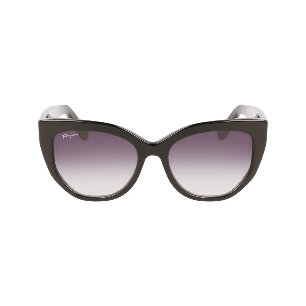 Ferragamo – Schwarze Acetat-Sonnenbrille
