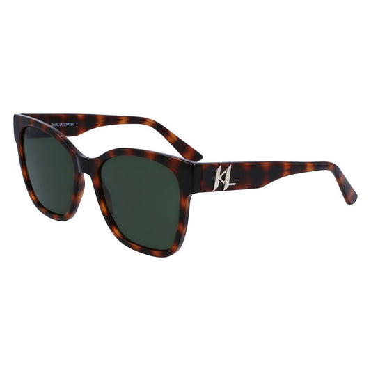 Karl Lagerfeld – Braune Sonnenbrille mit Spritzguss