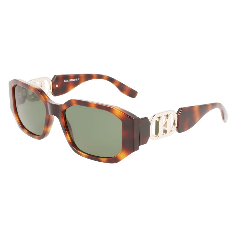 Karl Lagerfeld – Braune Sonnenbrille mit Spritzguss