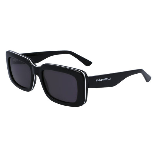 Karl Lagerfeld – Schwarze Sonnenbrille mit Spritzguss